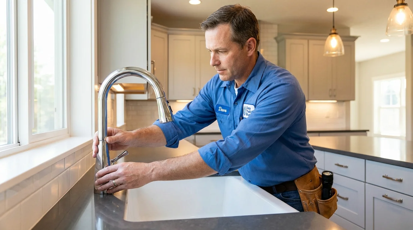 Kitchen faucet installation by Johns Plumbing LLC in Paulden