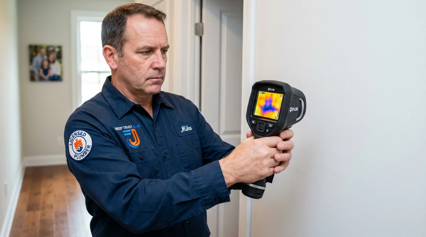 Thermal imaging leak detection by Johns Plumbing LLC in Paulden